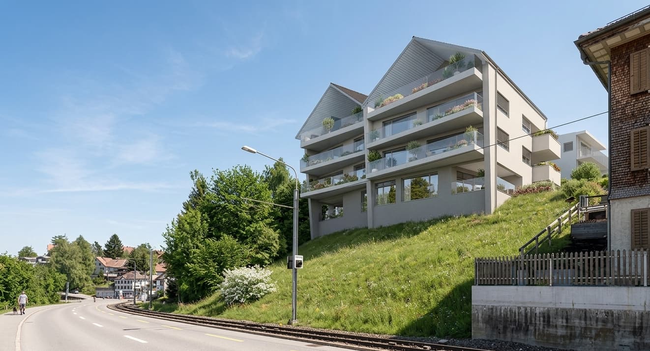 Überbauung Trogen – moderne Eigentumswohnungen Appenzell in der Ostschweiz